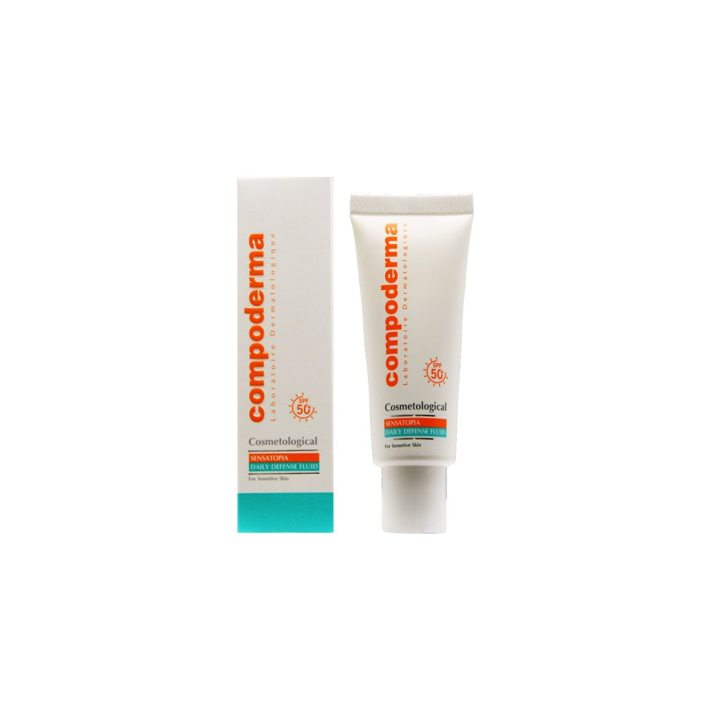 کرم ضد آفتاب SPF50+ مناسب پوست حساس کمپودرما compoderma