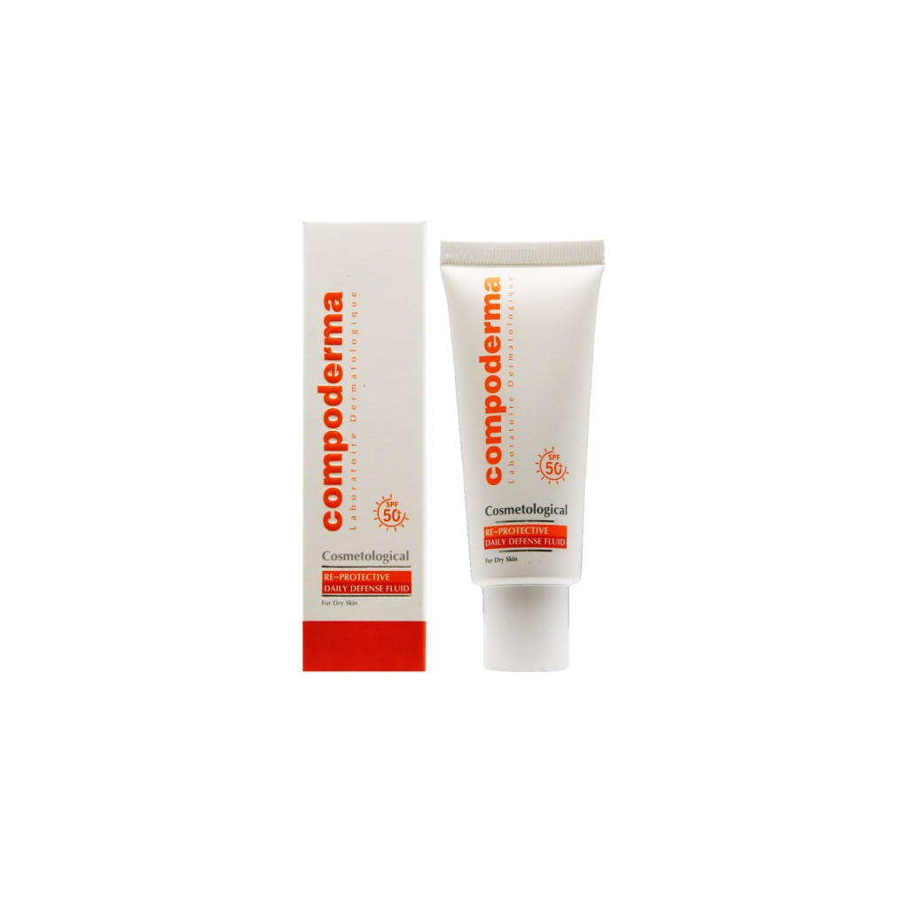 کرم ضد آفتاب SPF50+ مناسب پوست خشک کمپودرما compoderma