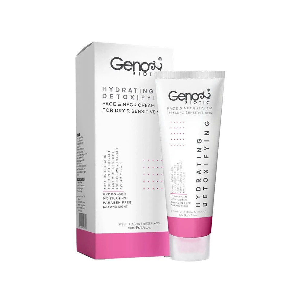 کرم رطوبت رسان صورت و گردن مناسب پوست های خشک و حساس ژنوبایوتیک Geno biotic