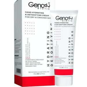 کرم رطوبت رسان و دتوکسبفای کننده دست مناسب پوست خشک و خیلی خشک ژنوبایوتیک Geno Biotic