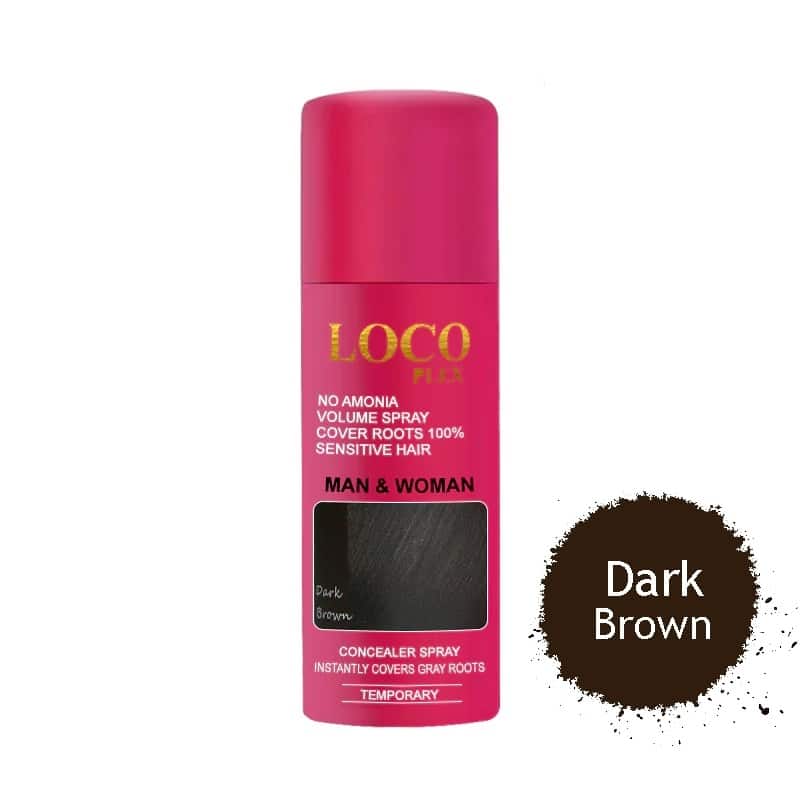 اسپری رنگ مو DARK BROWN لوکو پلکس LOCP PLEX