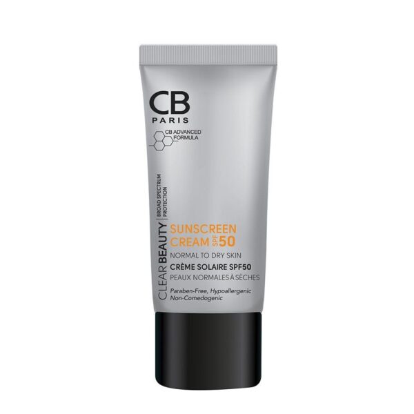 کرم ضد آفتاب بی رنگ مناسب پوست های نرمال تا خشک SPF50 سی بی CB - Image 2