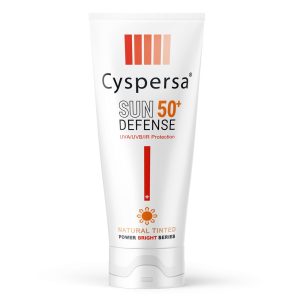 کرم ضد آفتاب رنگی بژ طبیعی روشن کننده +SPF50 سیسپرسا Cyspersa