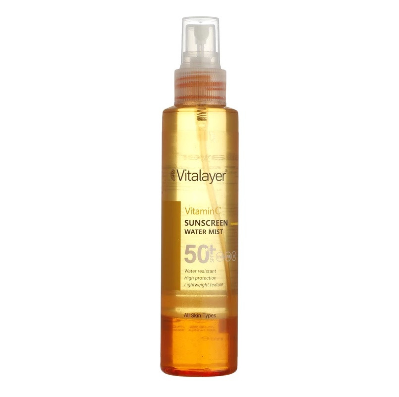 اسپری ضد آفتاب با +SPF50 حاوی ویتامین C ویتالیر Vitalayer