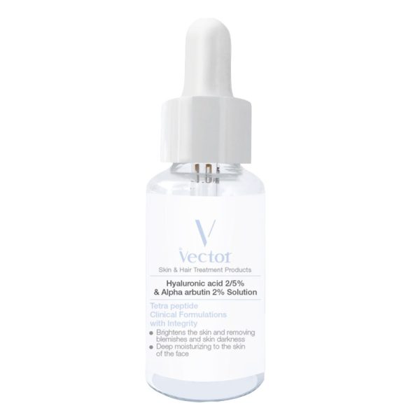 سرم هیالورونیک اسید 2.5% و آلفاآربوتین 2% وکتور vector