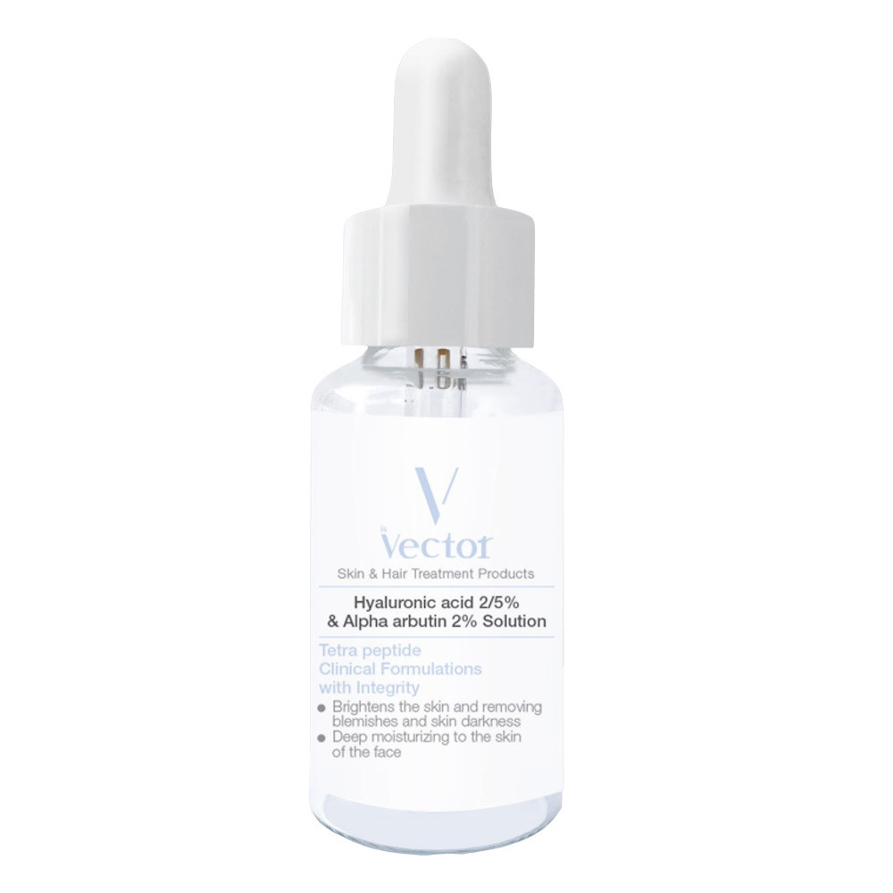 سرم هیالورونیک اسید 2.5% و آلفاآربوتین 2% وکتور vector