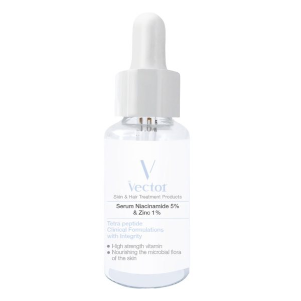 سرم نیاسینامید 5% و زینک 1% وکتور vector