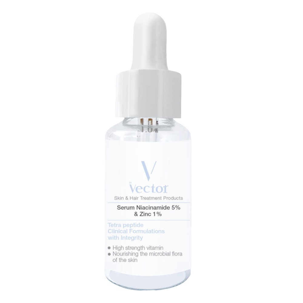 سرم نیاسینامید 5% و زینک 1% وکتور vector