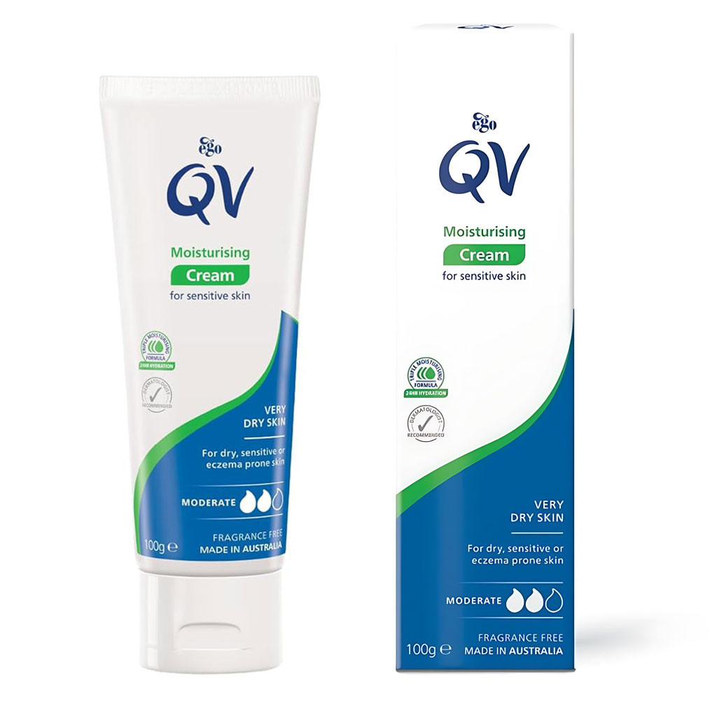 کرم مرطوب کننده پوست حساس کیو وی QV