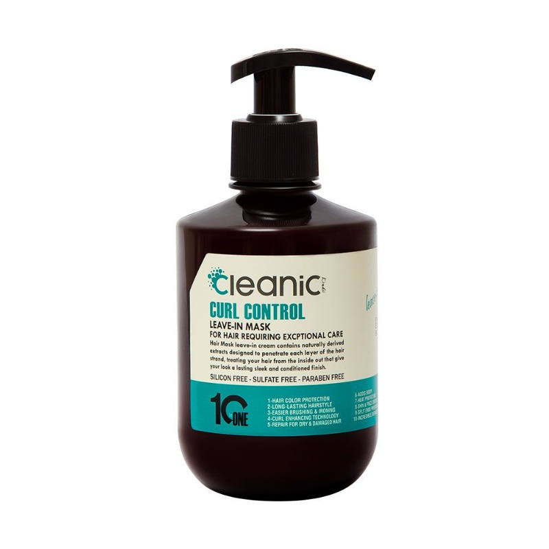 ماسک موهای فر بیرون حمام 350 میل کلینیک کیندی Cleanic kindii