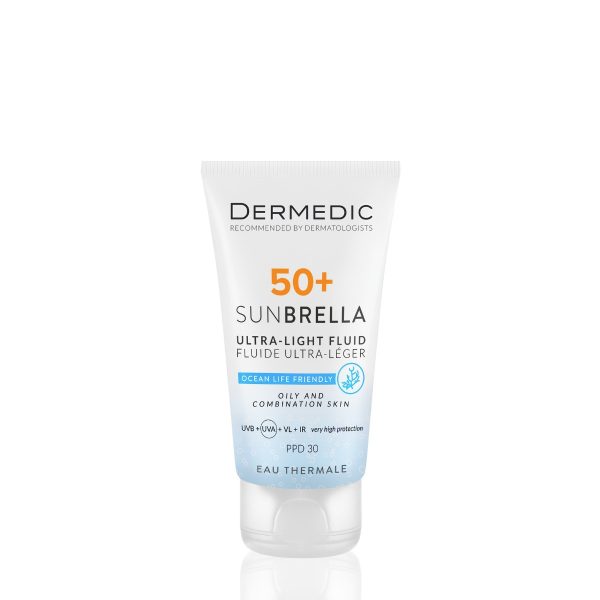 فلوئید ضد آفتاب پوست چرب و مختلط +SPF50 درمدیک DERMEDIC