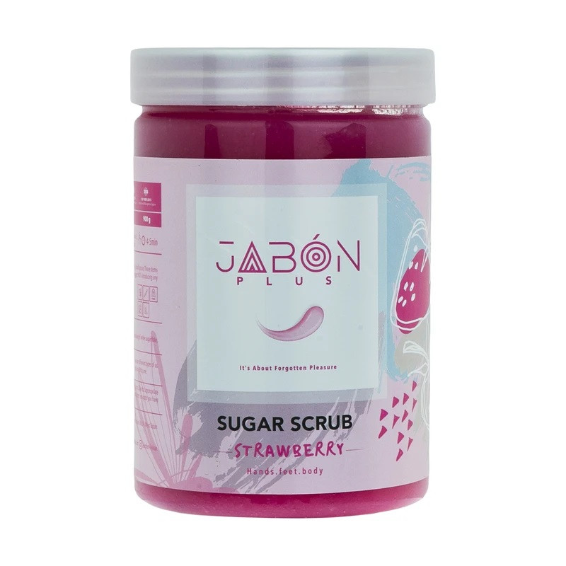 ژل اسکراب (لایه بردار شنی) پوست توت فرنگی 900 گرمی ژبن JABON