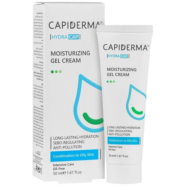 ژل کرم آبرسان پوست مختلط تا چرب کپیدرما CAPIDERMA