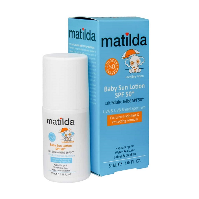 لوسیون ضد آفتاب کودک SPF50+ ماتیلدا matilda