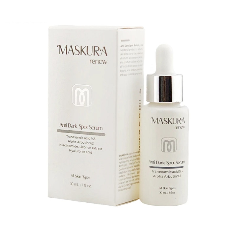 سرم مناسب پوست های لکه دار ماسکورا رنیو MASKURA renew