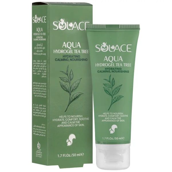 ژل آبرسان حاوی عصاره درخت چای مناسب پوست های چرب و مختلط سولس SOLACE