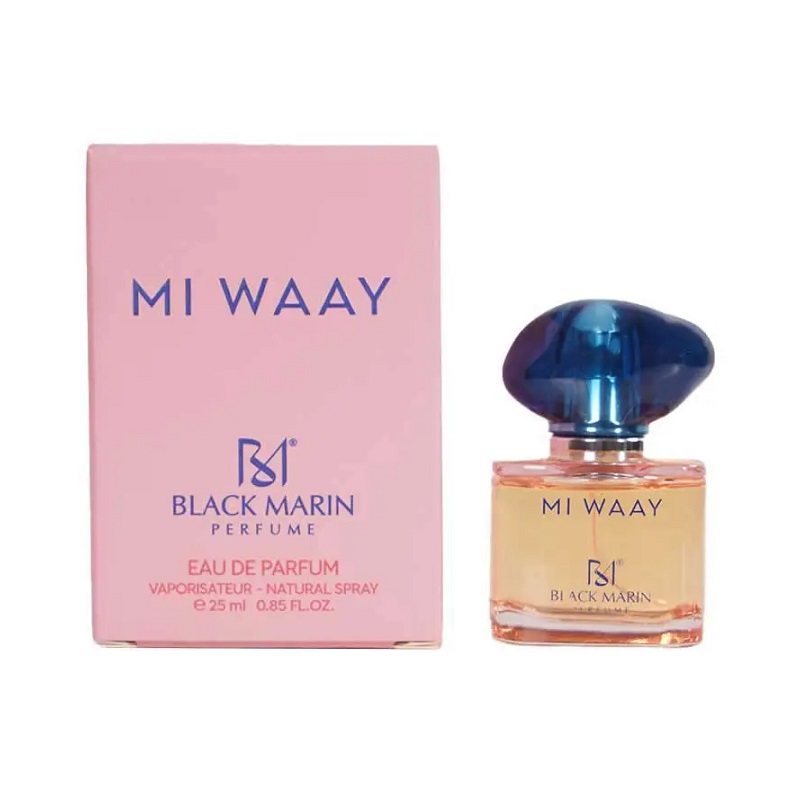 عطر ادوپرفیوم 25 میل زنانه MI WAAY بلک مارین BLACK MARIN