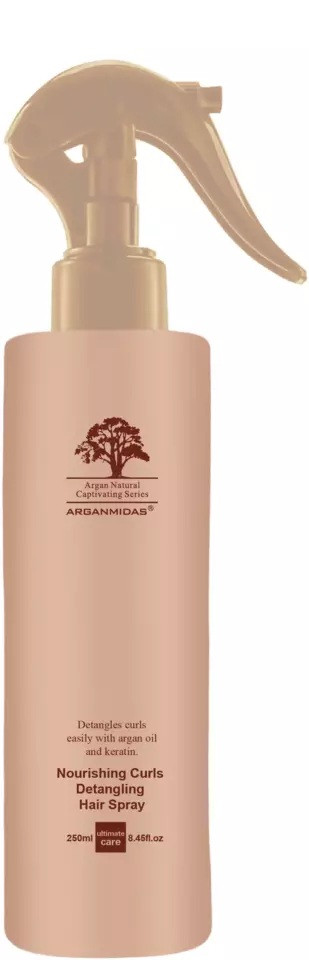 اسپری تقویت کننده و رفع گره موی فر 250 میل آرگان میداس ARGANMIDAS