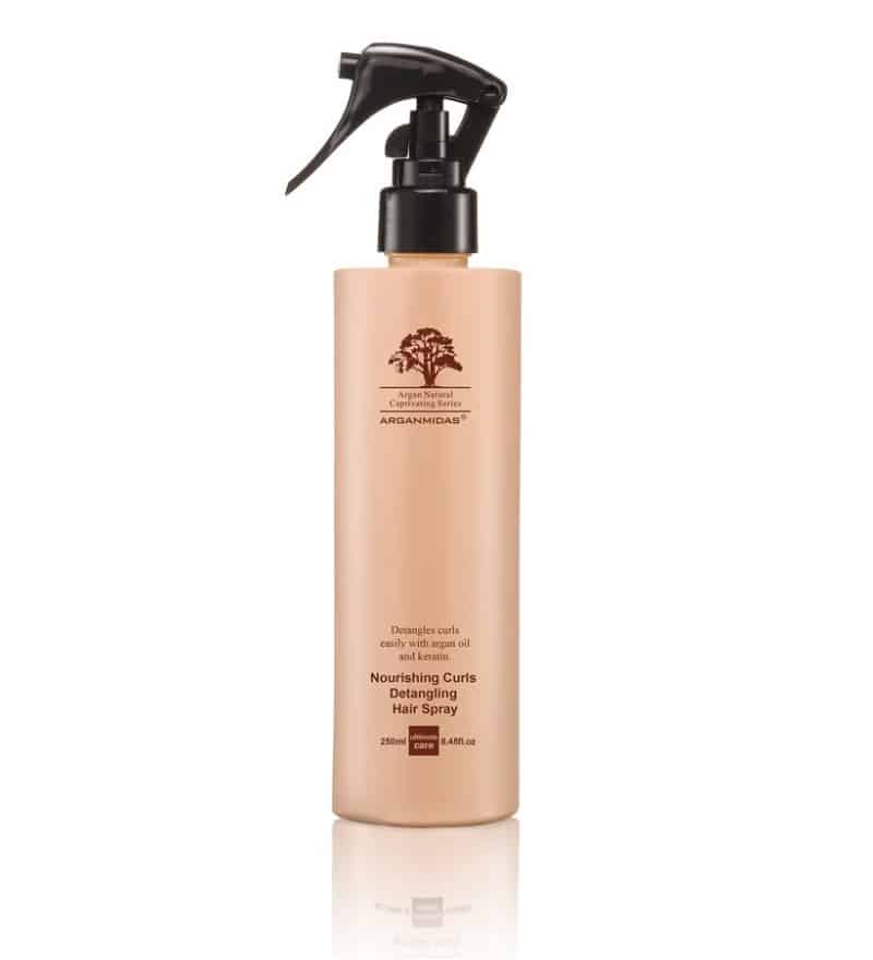 اسپری تقویت کننده و رفع گره موی فر 250 میل آرگان میداس ARGANMIDAS