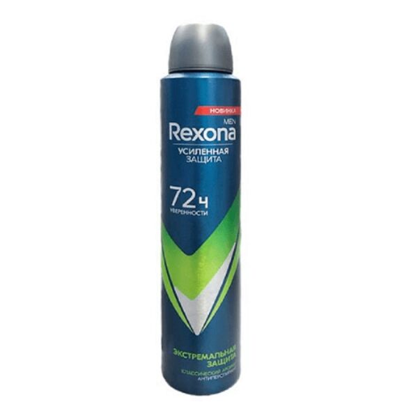 اسپری دئودرانت بدن مردانه 72 ساعته سبز رکسونا Rexona