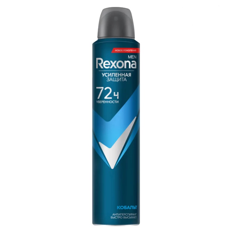 اسپری دئودرانت بدن مردانه 72 ساعته COBALT رکسونا Rexona