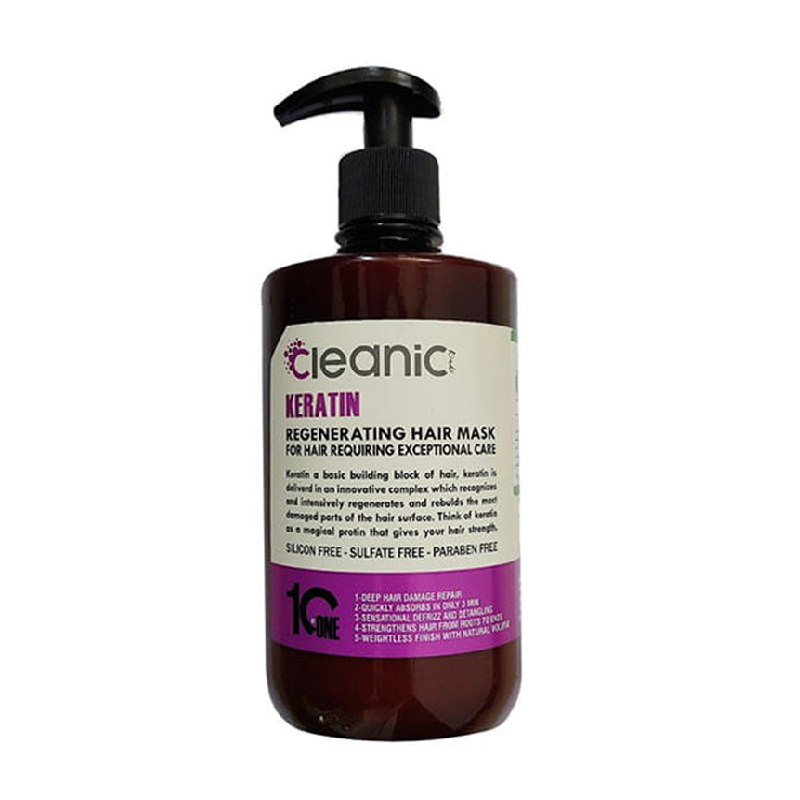 ماسک موی فاقد سولفات حاوی کراتین 550 میل کلینیک کیندی Cleanic kindii