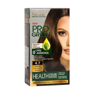کیت رنگ مو بدون آمونیاک 4.7 کلینیک کندی Cleanic Kinditest