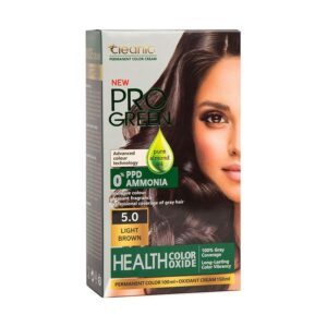 کیت رنگ مو بدون آمونیاک 5.0 کلینیک کندی Cleanic Kinditest