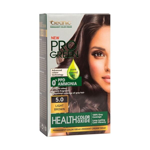 کیت رنگ مو بدون آمونیاک 5.0 کلینیک کندی Cleanic Kinditest