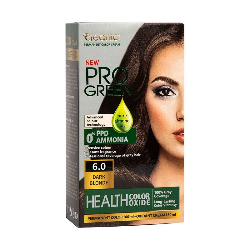 کیت رنگ مو بدون آمونیاک 6.0 کلینیک کندی Cleanic Kinditest