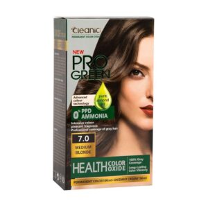 کیت رنگ مو بدون آمونیاک 7.0 کلینیک کندی Cleanic Kinditest
