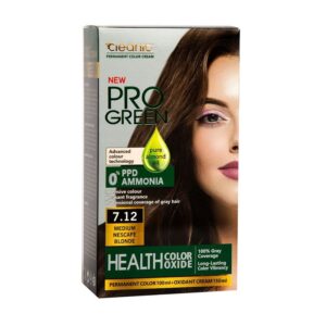 کیت رنگ مو بدون آمونیاک 7.12 کلینیک کندی Cleanic Kinditest