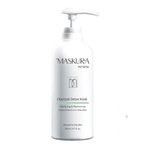 ماسک صورت حاوی خاک رس و پودر زغالی ماسکورا رنیو MASKURA renew