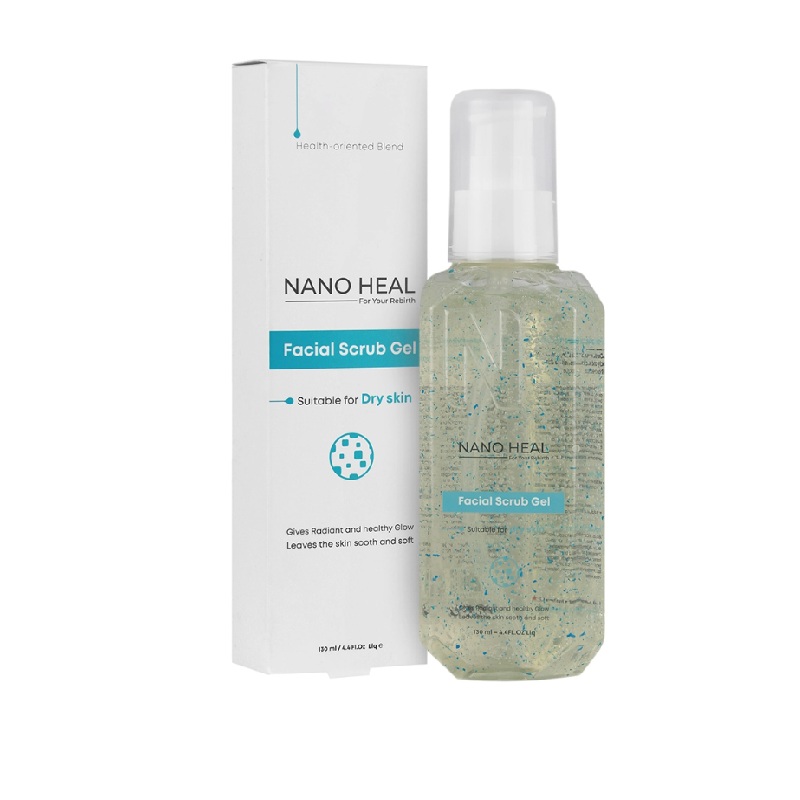 ژل شستشو اسکراب دار مناسب پوست خشک نانوهیل NANOHEALtest