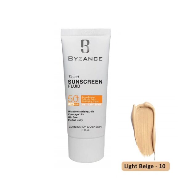 کرم ضد آفتاب پوست چرب لایت بژ بیزانس BYZANCE