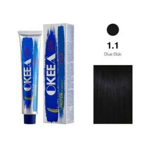 رنگ موی شماره 1.1 حجم 100 میل اکیا OKEEA