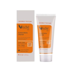 کرم ضد آفتاب بی رنگ SPF50 مخصوص پوست های خشک و معمولی وچه Voche