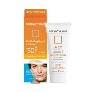 فلویید ضد آفتاب بی رنگ پوست چرب +SPF50 فتوتیپیک درماتیپیک DERMATYPIQUE