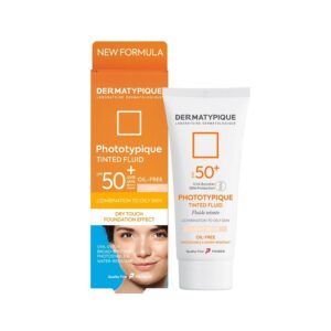 فلویید ضد آفتاب رنگی بژ روشن پوست چرب +SPF50 فتوتیپیک درماتیپیک DERMATYPIQUE
