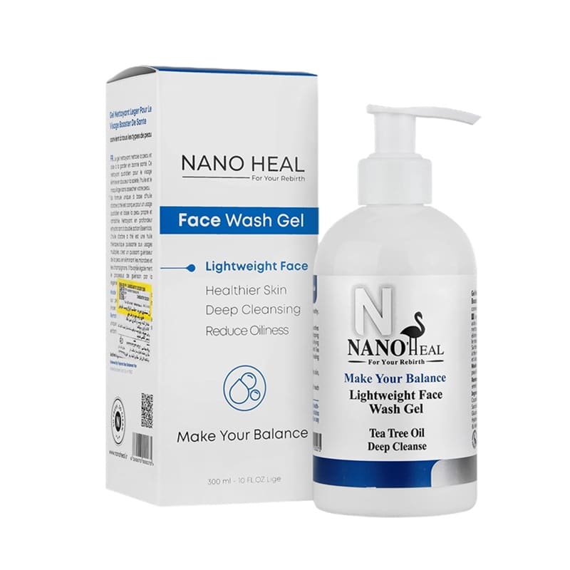 ژل شستشوی صورت مناسب انواع پوست نانوهیل NANOHEAL