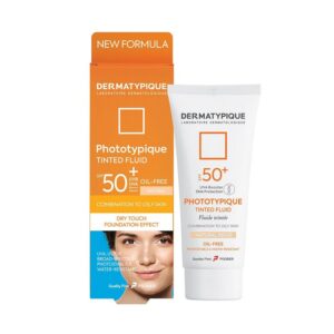 فلویید ضد آفتاب رنگی بژ طبیعی پوست چرب +SPF50 فتوتیپیک درماتیپیک DERMATYPIQUE