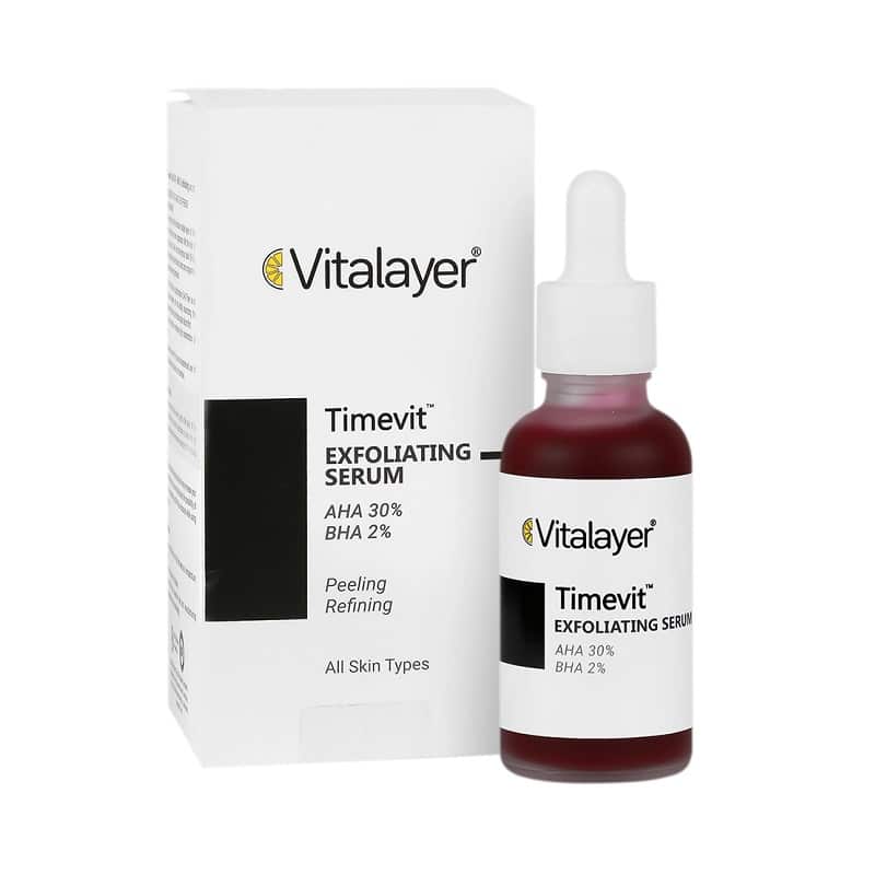 سرم لایه بردار قوی تایم ویت حاوی AHA 30% و BHA 2% ویتالیر Vitalayer