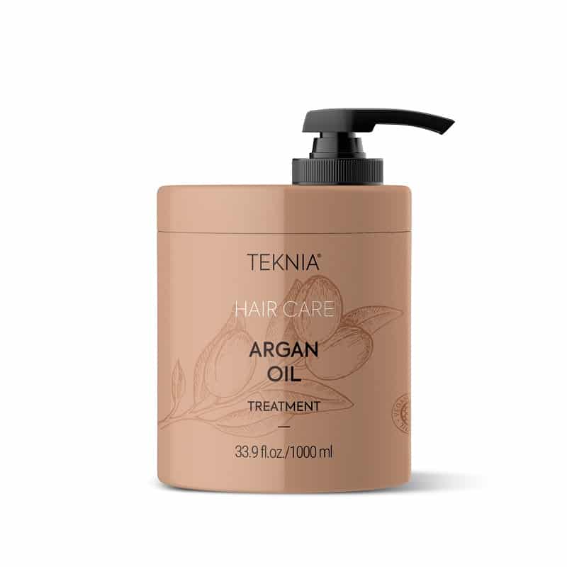 ماسک مو آبرسان و مغذی Teknia مدل Argan Oil مناسب موهای معمولی و خشک حجم 1000 میل لاکمه LAKME