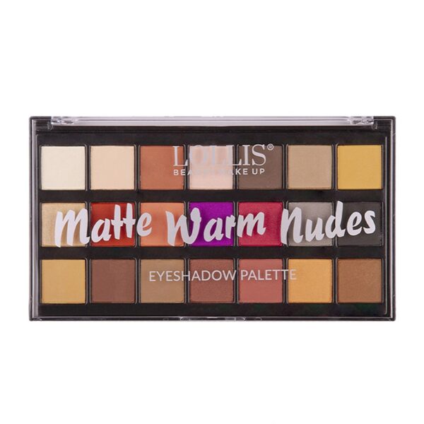 پالت سایه 21 رنگ matte Warm nudes لولیس LOLLIS