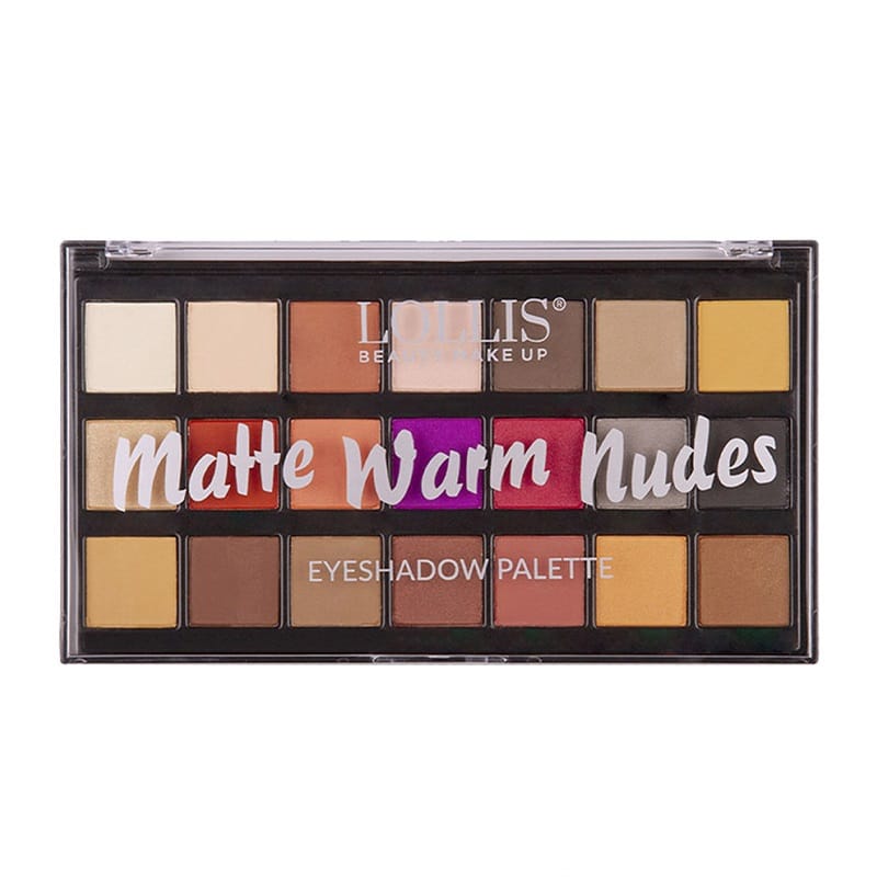 پالت سایه 21 رنگ matte Warm nudes لولیس LOLLIS