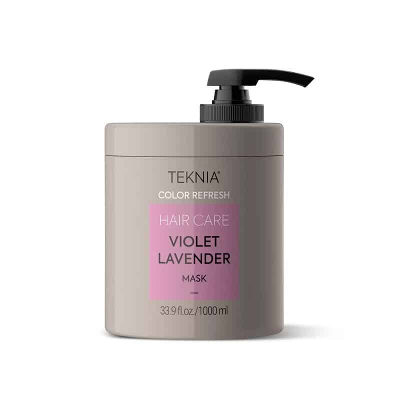 ماسک تازه کننده رنگ بنفش Teknia مدل violet lavender حجم 1000 میل لاکمه LAKME