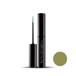 خط چشم نمدی سبز پاستیلی فلور بیوتی FLORE BEAUTY