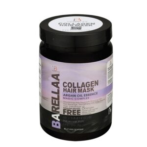 ماسک مو فاقد سولفات مناسب موهای شکننده و گره خورده  800 میل بارلا BARELLAA