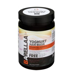 ماسک مو فاقد سولفات حاوی ماست و روغن آرگان مناسب موهای خشک و آسیب دیده 800 میل بارلا BARELLAA