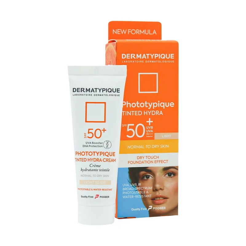 کرم ضد آفتاب بژ روشن پوست خشک +SPF50 فتوتیپیک درماتیپیک DERMATYPIQUE